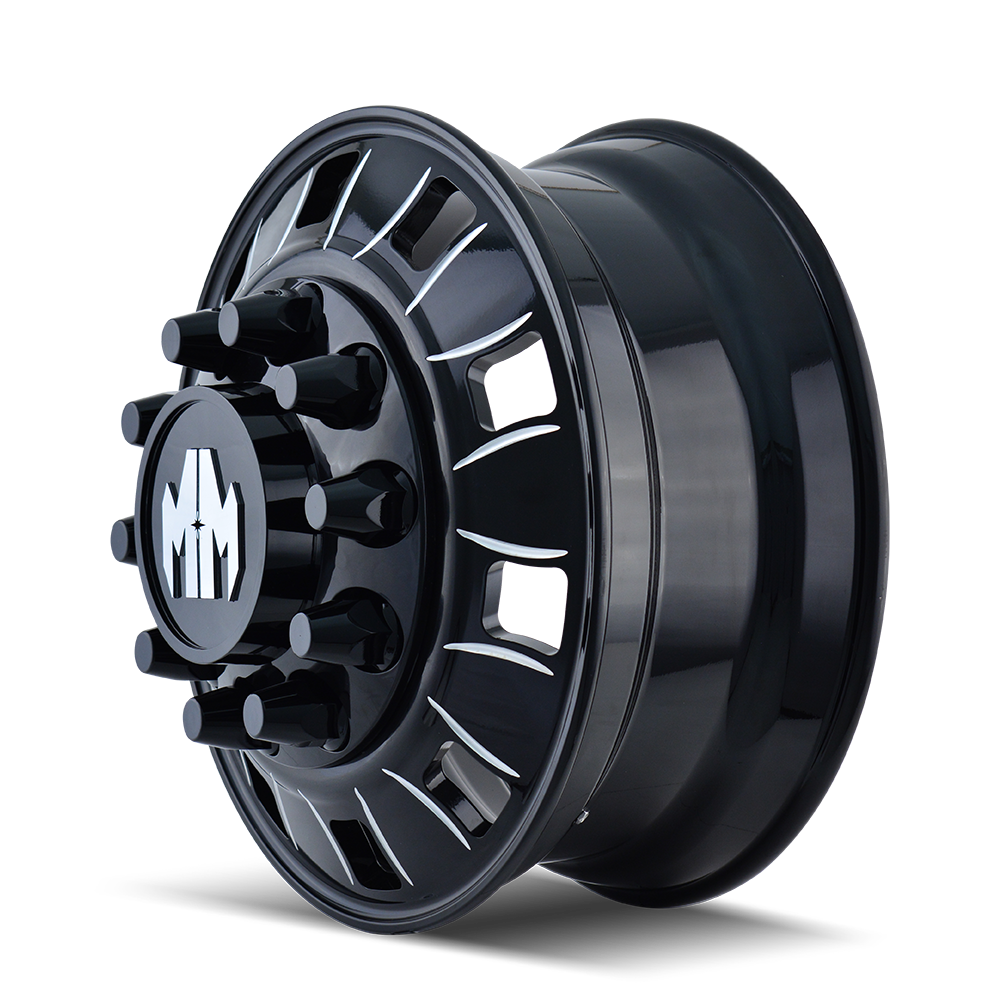 BIGRIG (8180) REAR GLOSS BLACK MILLED