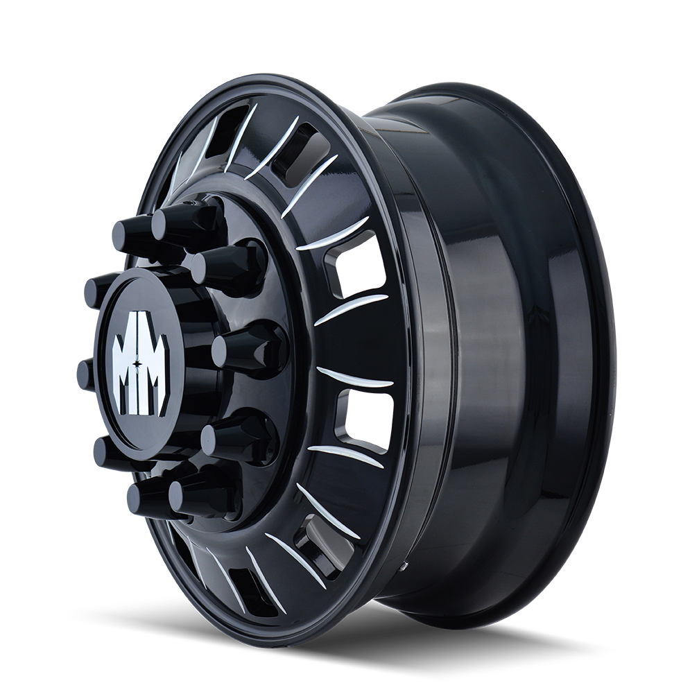 Mayhem WHEELS MAYHEM BIGRIG 8180 INNER MATTE BLACK 24.5X8.25 10-285.75 168MM 220.1MM - 8180-245810BI - Mayhem
