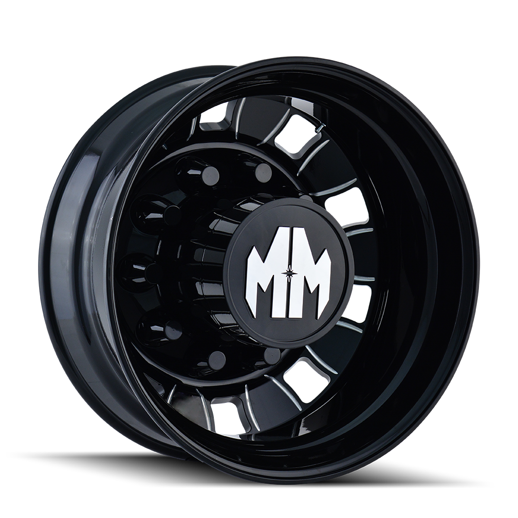 BIGRIG (8180) REAR GLOSS BLACK MILLED