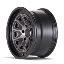 Load image into Gallery viewer, Mayhem WHEELS MAYHEM FLAT IRON 8301 MATTE BLACK W/ DARK TINT 17X9 6-120 -12MM 66.9MM - 8301-7932TM - Mayhem