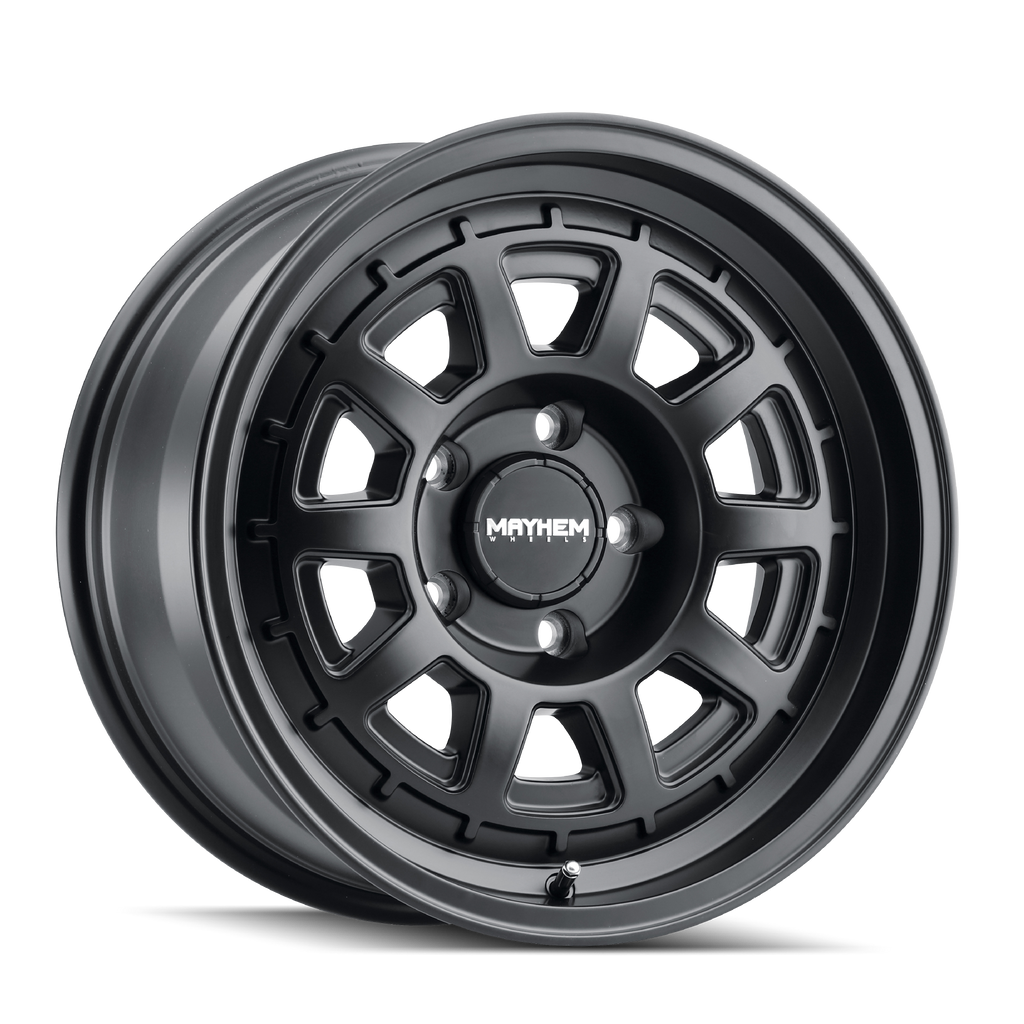Mayhem WHEELS MAYHEM VOYAGER 8303 MATTE BLACK 17X8 6-130 52MM 84.1MM - 8303-7830MB52 - Mayhem