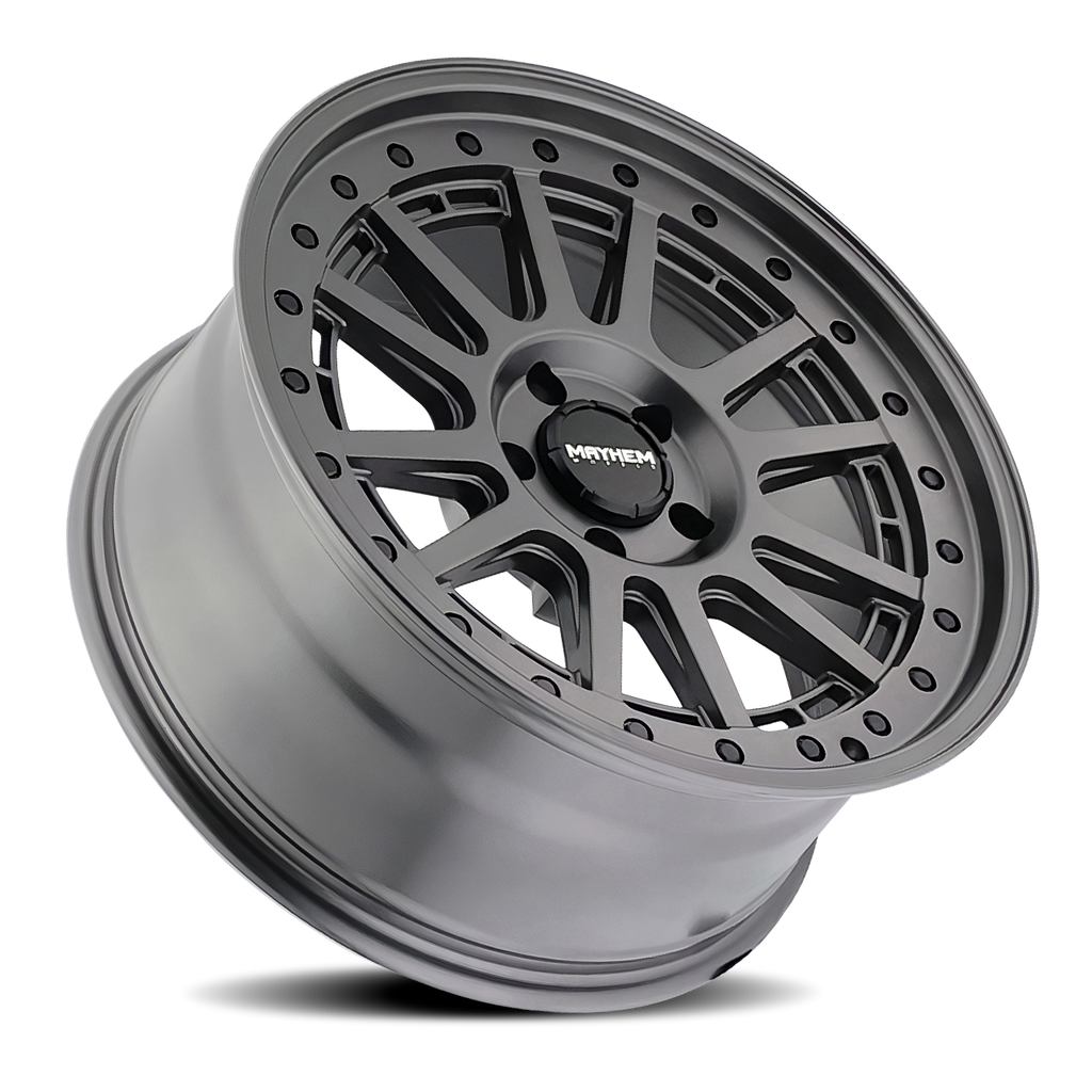 Mayhem WHEELS MAYHEM COMPASS 8305 MATTE GUNMETAL W/ BLK BOLT 20X9 6-139.7 0MM 106MM - 8305-2983MGT - Mayhem