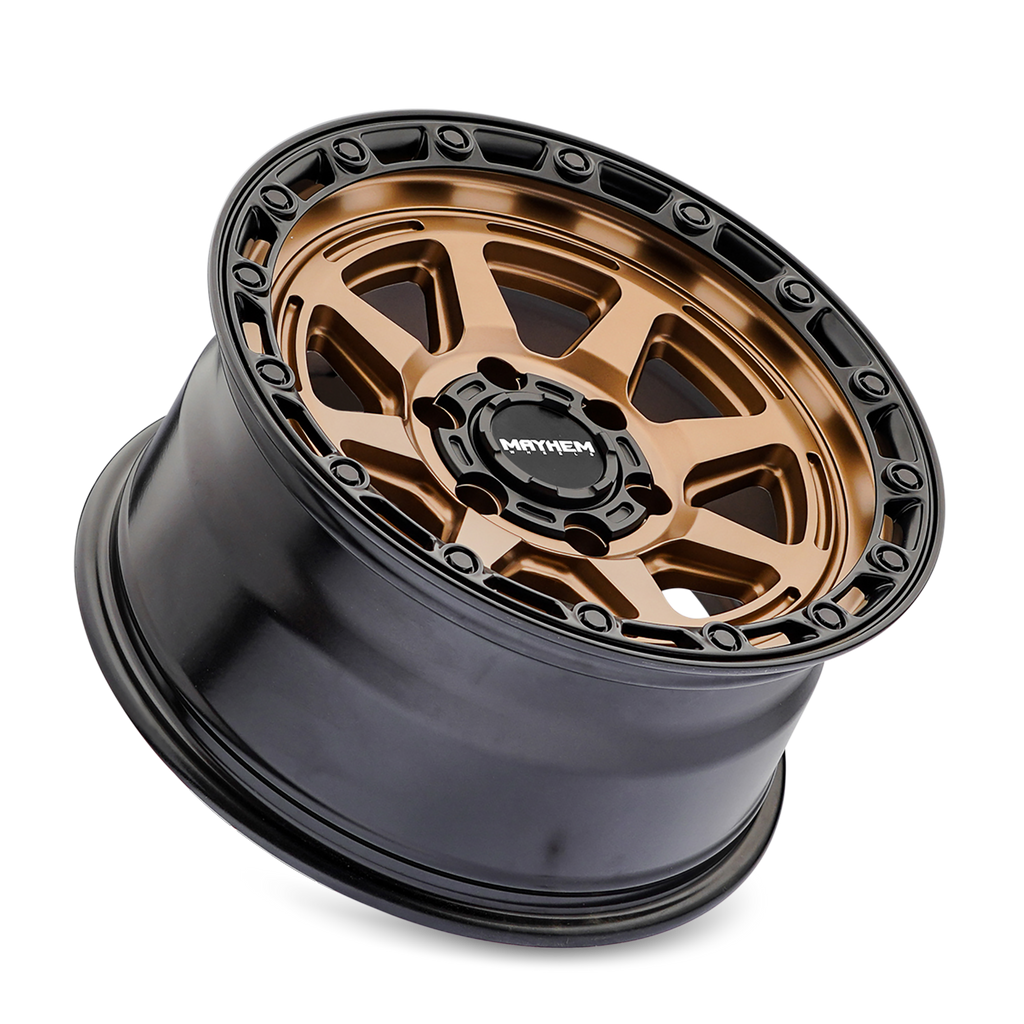 Mayhem WHEELS MAYHEM RIDGELINE 8306 SATIN BRONZE 17X8.5 5-127 -6MM 78.1MM - 8306-7873BZ - Mayhem