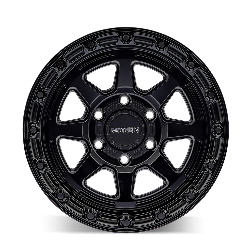 Mayhem WHEELS MAYHEM RIDGELINE 8306 SATIN BLACK 17X8.5 6-135 -6MM 87.1MM - 8306-7836MB - Mayhem