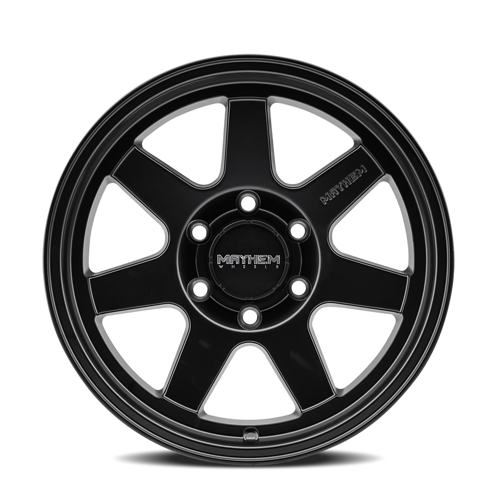 Mayhem WHEELS MAYHEM CONVOY 8307 SATIN BLACK 17X9 6-139.7 -6MM 106MM - 8307-7983MB - Mayhem