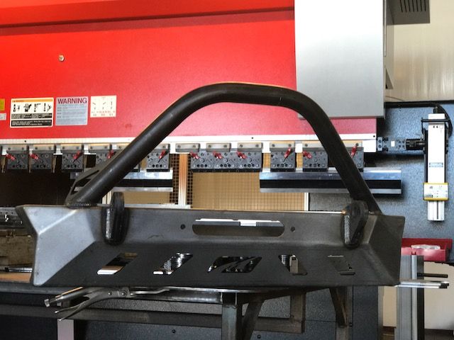 Jeep YJ TJ LJ Front Bumper W/Bull Bar Bare Steel Motobilt