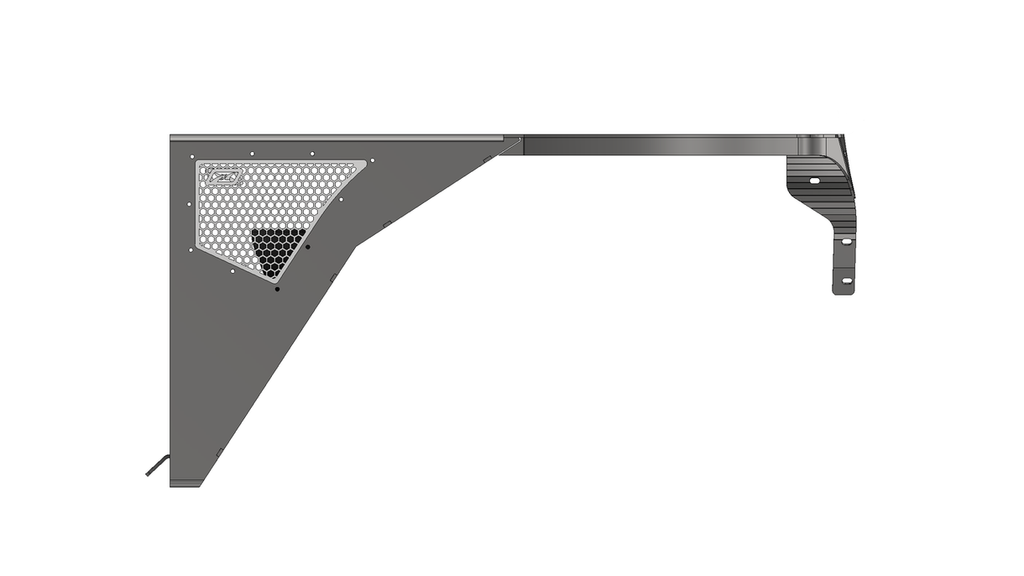 Motobilt Fenders Aluminium Highline Front Fenders 0 Inch Flare for Jeep TJ/LJ Motobilt - MB1083-0-A