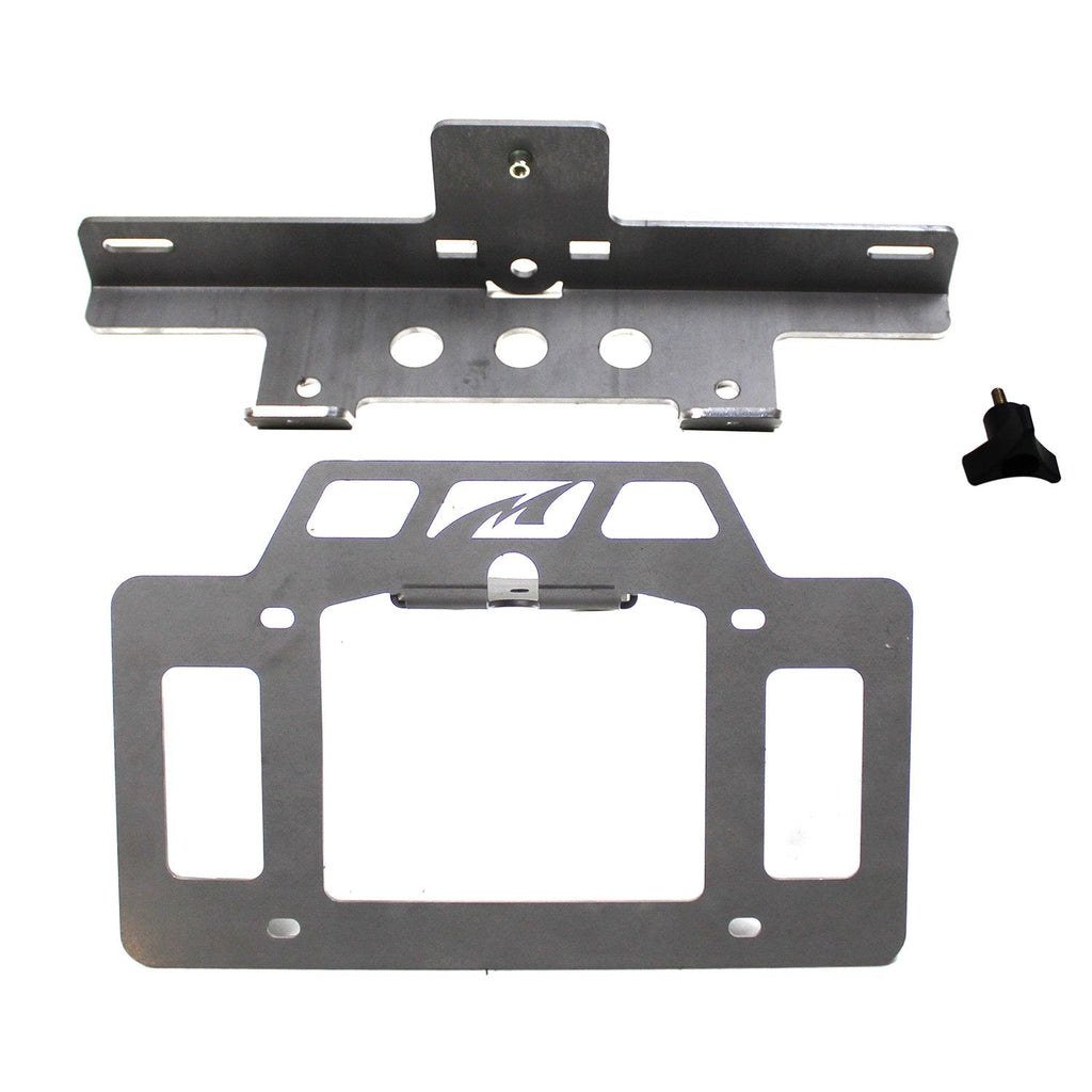 Motobilt License Plate Bracket License Plate Relocator/Light Mount for JK-JL (w/ Backup Camera Mount) For Jeep JK|Jeep JL Motobilt - MB1129-MB1130