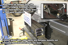Load image into Gallery viewer, License Plate Relocator/Light Mount for JK-JL (w/ Backup Camera Mount) For Jeep JK|Jeep JL Motobilt