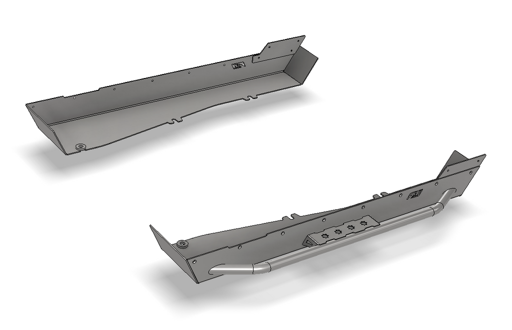 15 Inch Stretch Rockers w/Tube Step for Jeep YJ Motobilt