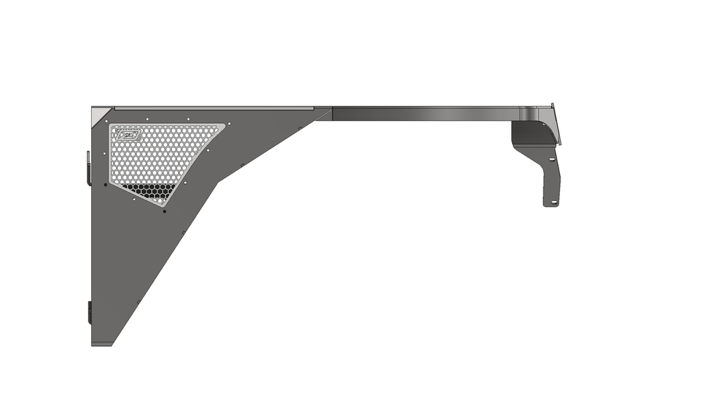 Motobilt Fenders Aluminium Highline Front Fender 0 Inch Flare for Jeep YJ Motobilt - MB1208-0-A