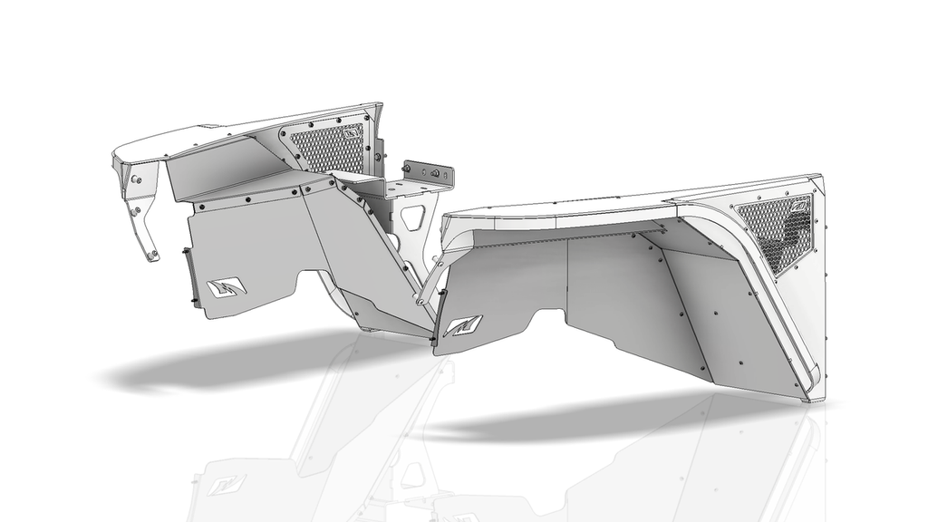 Motobilt Inner Fender Kit Highline Inner Fender Kit for Jeep YJ Motobilt - MB1208-IF