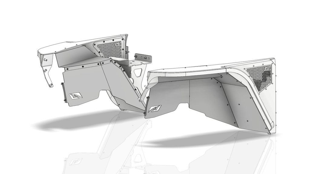 Highline Inner Fender Kit for Jeep YJ Motobilt