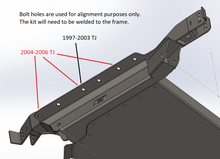 Load image into Gallery viewer, Jeep TJ 4 Link Suspension Mount Kit / Skid Motobilt