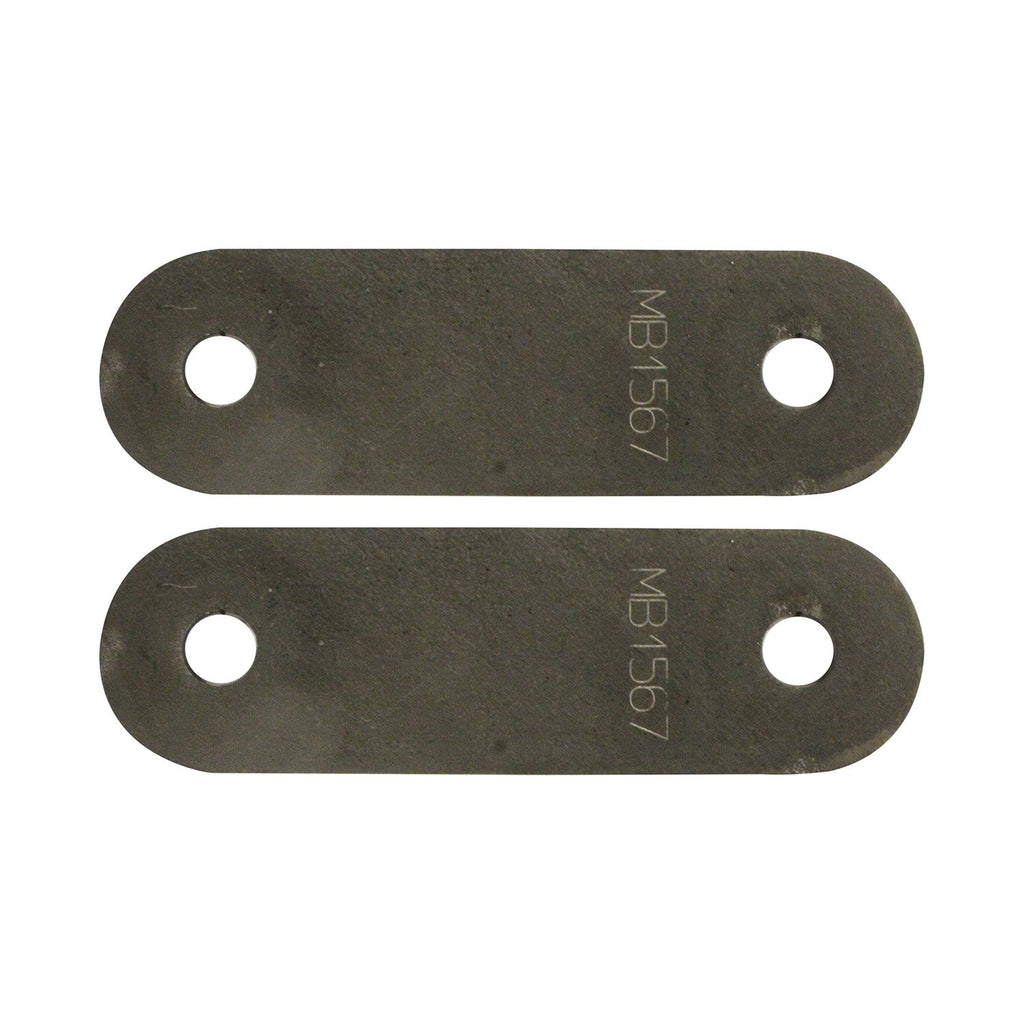 Motobilt Leaf Spring Perches Universal 4 Inch Straight Leaf Spring Shackles With 2 Holes Bare Steel Motobilt - MB1567