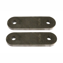 Load image into Gallery viewer, Universal 4 Inch Straight Leaf Spring Shackles With 2 Holes Bare Steel Motobilt