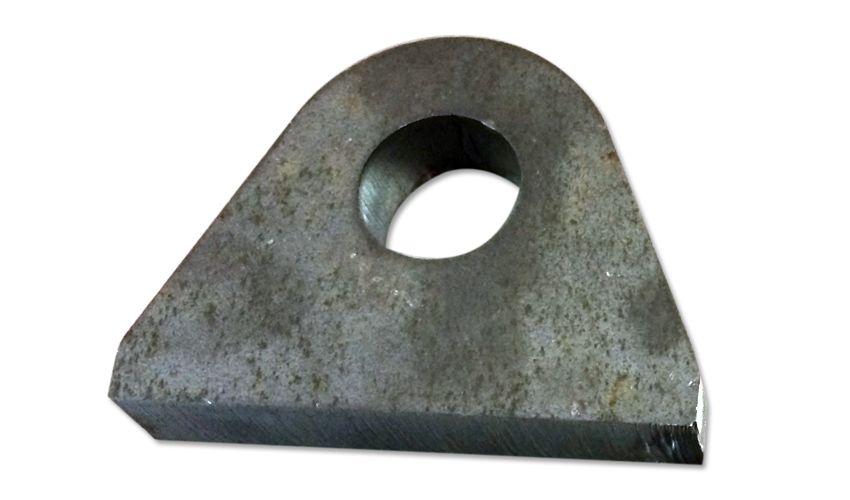 Flat 3.5 Inch Weld On D-Ring Mount Steel Motobilt