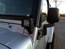 Load image into Gallery viewer, Jeep TJ A Pillar Light Mounts 97-06 Wrangler TJ/TJ Unlimited Motobilt
