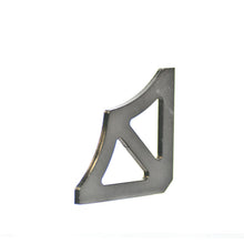 Load image into Gallery viewer, Scalloped Two Hole Gusset 3x3 Inch Steel Motobilt