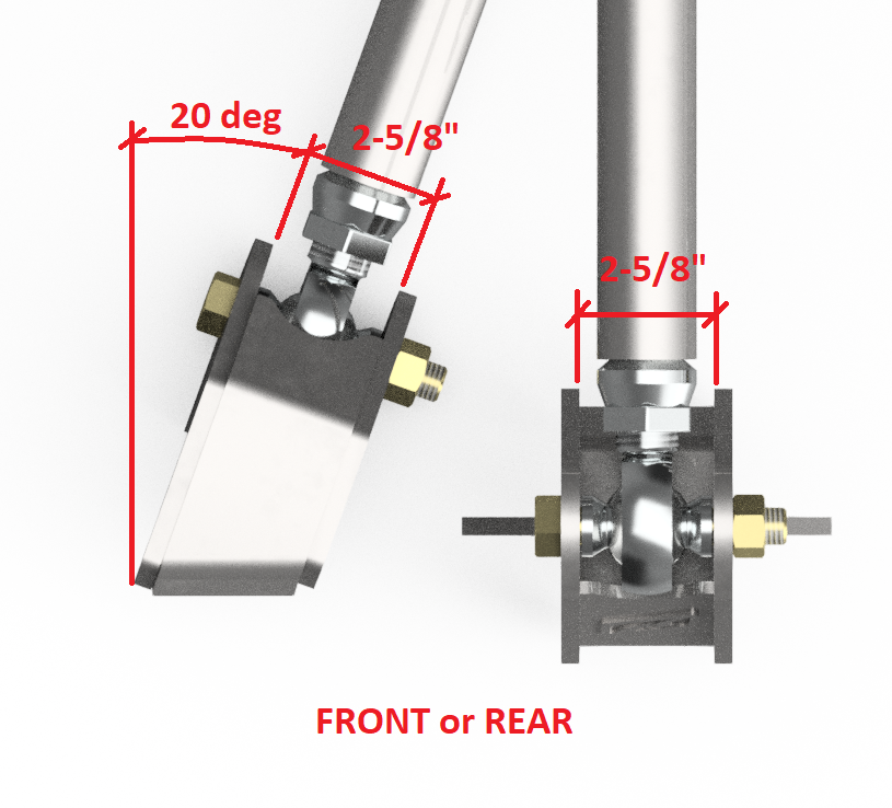 Motobilt Suspension Kit Rockwell Axle Lower Link Plate Kit Motobilt - MB2124