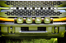 Load image into Gallery viewer, Front Bumper Mount For Baja Designs 4 Light XL Linkable Light Bar On 2021 Ford Bronco Bare Steel Motobilt