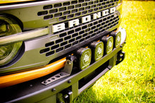 Load image into Gallery viewer, Front Bumper Mount For Baja Designs 4 Light XL Linkable Light Bar On 2021 Ford Bronco Bare Steel Motobilt