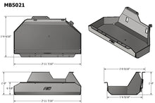 Load image into Gallery viewer, Motobilt Gas Tank Skid Plate Jeep TJ Gas Tank Skid Plate for Jeep 97-06 TJ 04-06 LJ Motobilt - MB5021