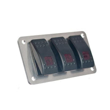 Load image into Gallery viewer, 3 Hole Aluminum Switch Panel 4.5 x 2.5 Inch Motobilt
