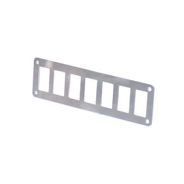 7 Hole Aluminum Switch Panel 9 x 2.5 Inch Motobilt