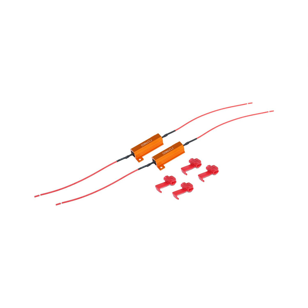 50W 6 Ohm LED Tail Light Resistors Pair Motobilt