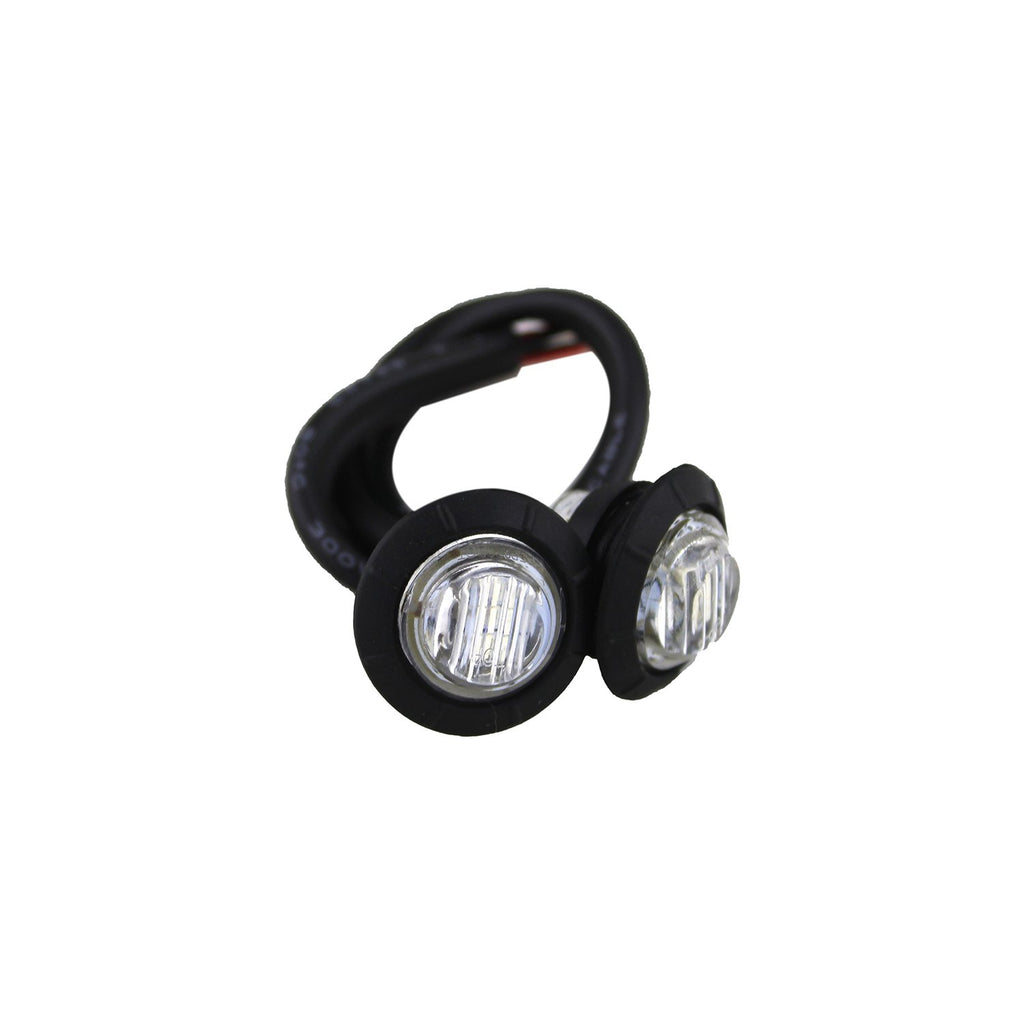 3/4 Inch Clear Lens Amber LED Fender/Side Marker Light (2 pack) For Jeep CJ|Jeep YJ|Jeep JK|Jeep JKU|Jeep JL|Jeep Gladiator JT Motobilt