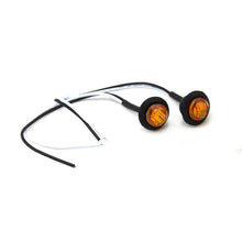 Load image into Gallery viewer, 3/4 Inch Clear Lens Amber LED Fender/Side Marker Light 2 Pack Motobilt