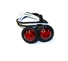 Load image into Gallery viewer, Jeep Side Marker/Fender Lights 3/4 Inch Red Lens LED 2 Pack Motobilt