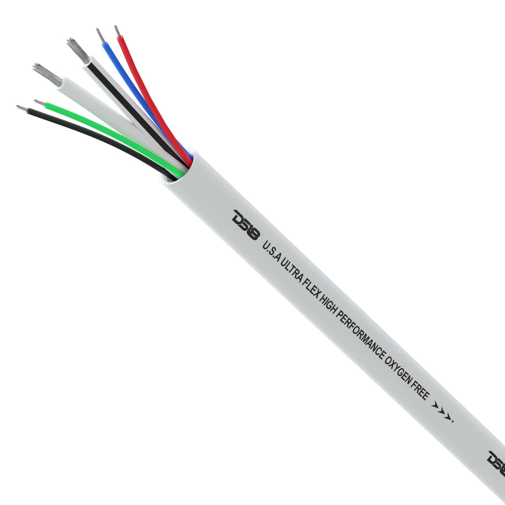 Marine Tinned OFC 18-GA Rgb Wires with 12-GA Speaker Wires 100 Feet