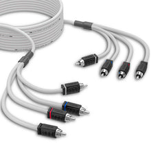 Load image into Gallery viewer, RCA Marine Grade Tinned 100% Copper OFC 25 Feet / 4 Channel - WHITE