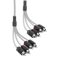 Load image into Gallery viewer, RCA Marine Grade Tinned 100% Copper OFC 6 Feet / 4 Channel - WHITE