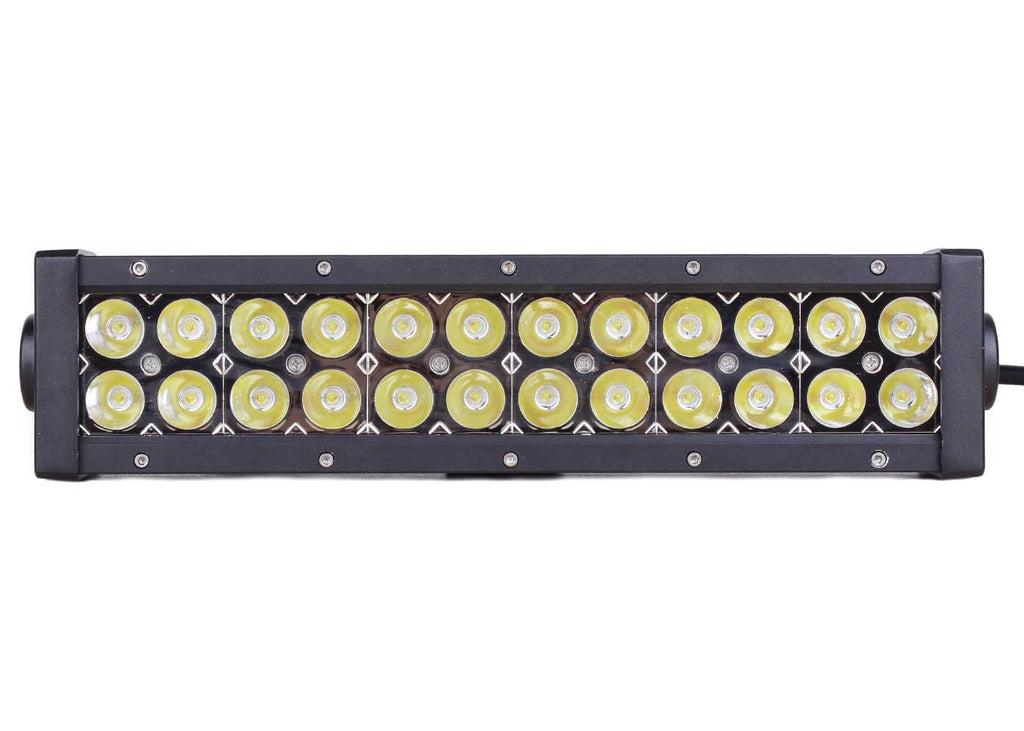 Quake LED Light Bar 14 Inch LED Light Bar Dual Row 72 Watt Combo White/Red Magma Series - QUDR009