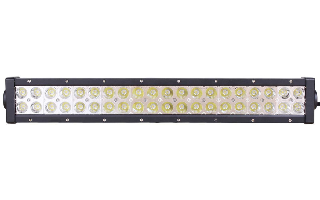 Quake LED Light Bar 22 Inch LED Light Bar Dual Row 120 Watt Combo White/Green Magma Series - QUDG398