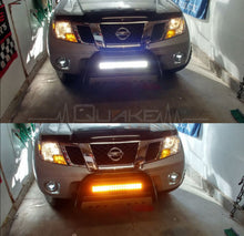 Load image into Gallery viewer, Quake LED Light Bar 8 Inch LED Light Bar Dual Row 36 Watt Combo White/Amber Magma Series - QUDA014