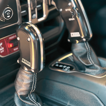 Load image into Gallery viewer, CMM Offroad Jeep center console with billet shifter installed — available from Offroad Trading Company