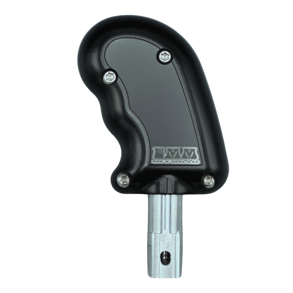 CMM Offroad billet shifter handle detail — available from Offroad Trading Company
