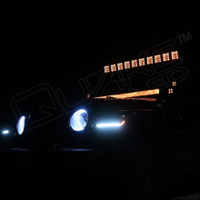 Load image into Gallery viewer, Quake LED Turn Signal Light Jeep 95 X 425 Inch Retro Fit Slim Chop Kit DRL with Sequential Switchback - QTE992