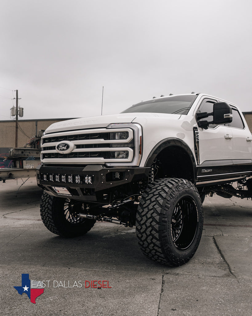 Freedom Front Bumper Base For 2023-2026 Ford F250/F350 Superduty Non-winch Sensor Cutouts Texture Black Powdercoat Bodyguard Bumpers