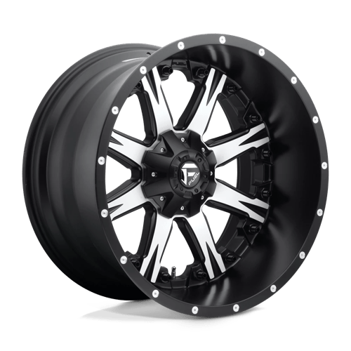 Fuel Off-Road Wheel D541 22X12 6X135/5.5 MT-BLK-MACH -44MM - D54122209847