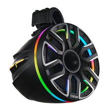 Load image into Gallery viewer, 8” Marine Short Tower Speaker With Neodymium Magnet, Kevlar Cone, Compression Driver And Digital LED Lights | 200W RMS 4-Ohm