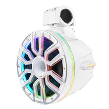 Load image into Gallery viewer, 8” Marine Short Tower Speaker With Neodymium Magnet, Kevlar Cone, Compression Driver And Digital LED Lights | 200W RMS 4-Ohm