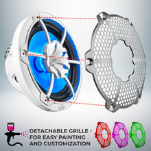 Load image into Gallery viewer, NXL 10" 2-Way Coaxial Marine Speaker with RGB LED Lights 200 Watts Rms 4-Ohm