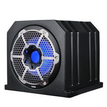 Load image into Gallery viewer, Dual 10" Marine Subwoofer Enclosure with 10" Passive Radiator and LED RGB Lights 350 Watts Rms 4-Ohm (NXL-10SUB Included)