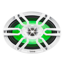 Load image into Gallery viewer, NXL 6x9" 2-Way Coaxial Marine Speaker with LED RGB Lights | 125W RMS 4-Ohm