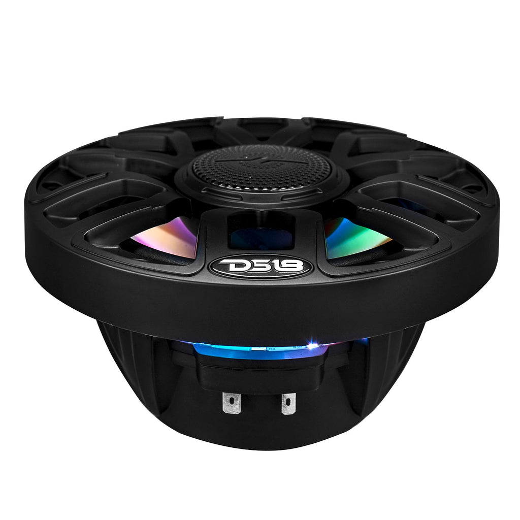 NXL 6.5" 2-Way Coaxial Marine Speaker with Bullet Tweeter and Digital Led Lights | 150W RMS 4-Ohm